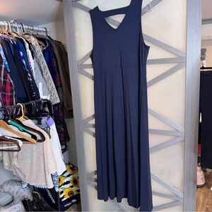 Talbots Navy Blue Sleeveless Dress